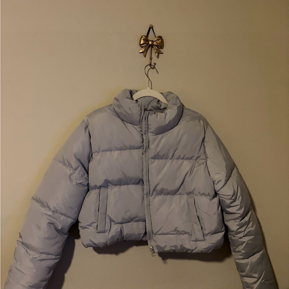 Gray Puffer Jacket - image 1